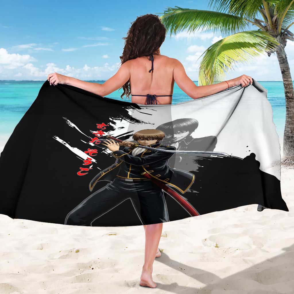 Okita Sougo Sarong Modern Shinsengumi Ink Splash Style