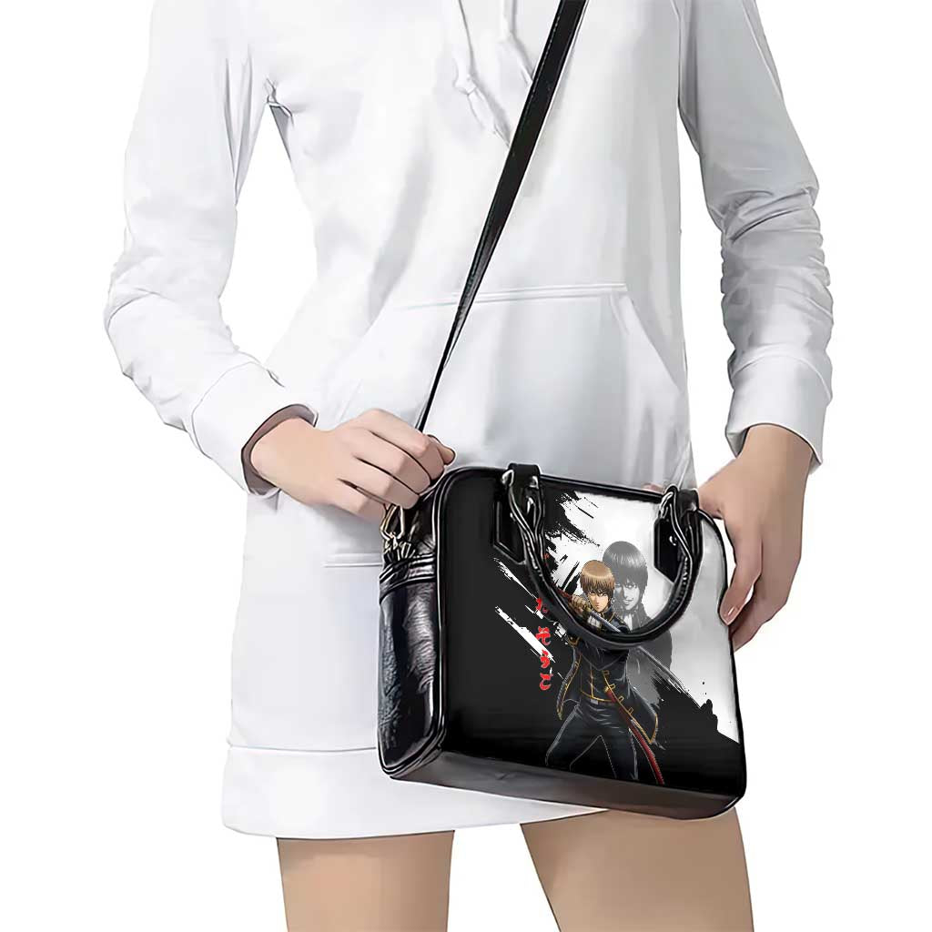 Okita Sougo Shoulder Handbag Modern Shinsengumi Ink Splash Style