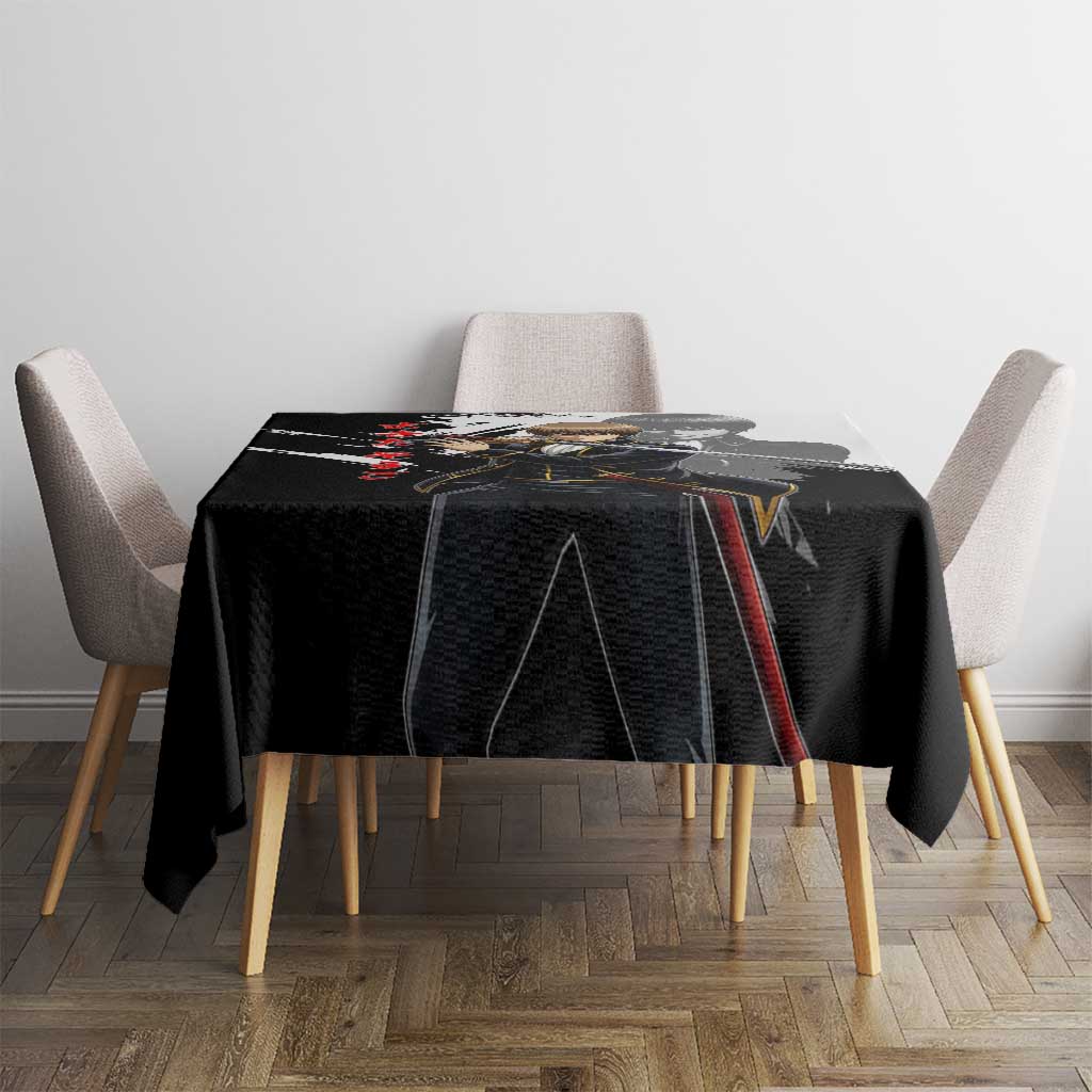 Okita Sougo Tablecloth Modern Shinsengumi Ink Splash Style