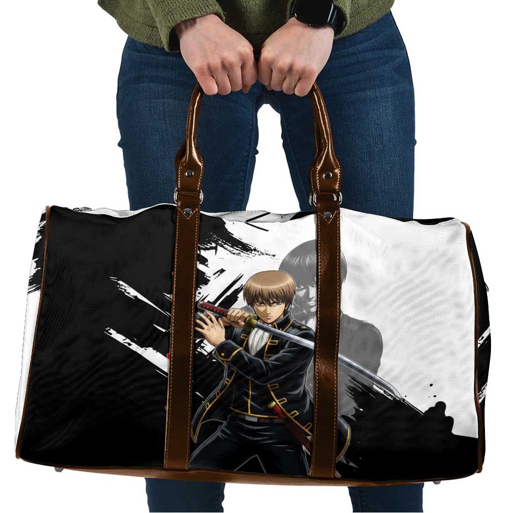 Okita Sougo Travel Bag Modern Shinsengumi Ink Splash Style