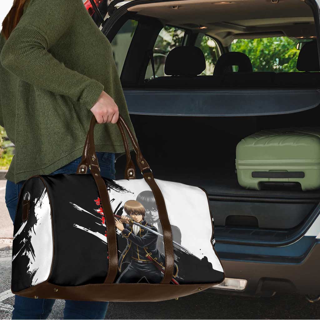 Okita Sougo Travel Bag Modern Shinsengumi Ink Splash Style