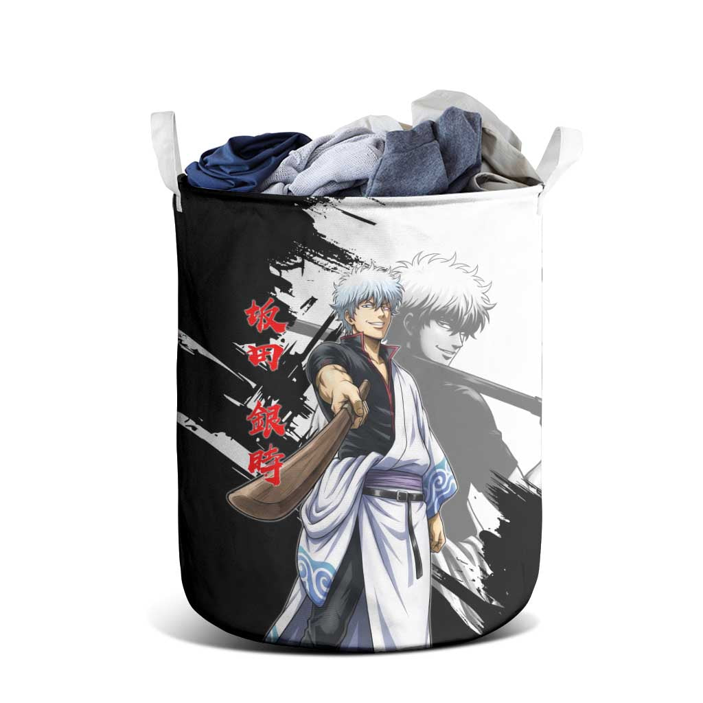 Gintoki Sakata Laundry Basket Classic Samurai Brushstroke Style