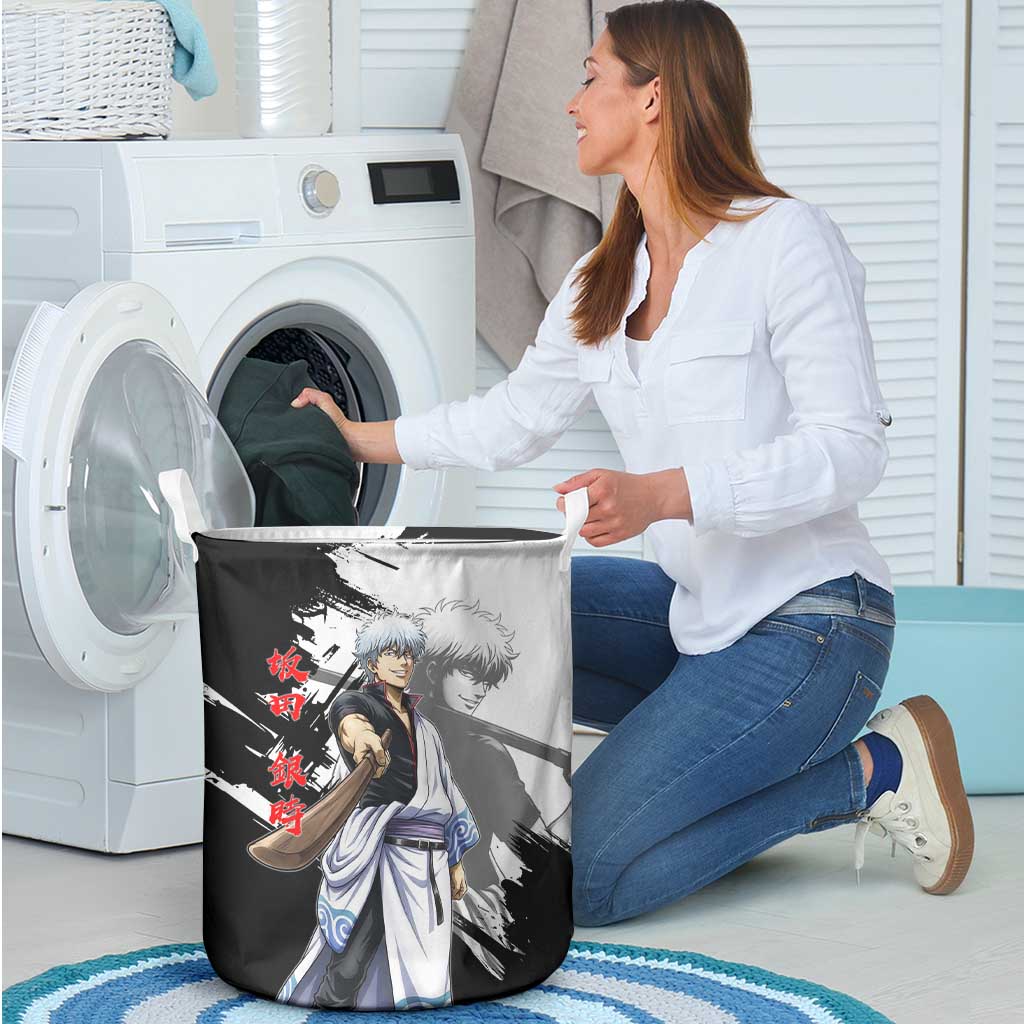 Gintoki Sakata Laundry Basket Classic Samurai Brushstroke Style