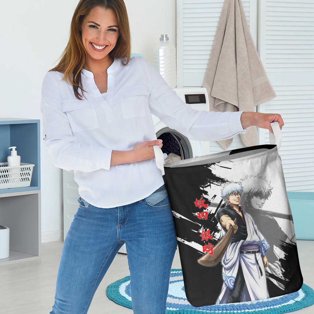 Gintoki Sakata Laundry Basket Classic Samurai Brushstroke Style