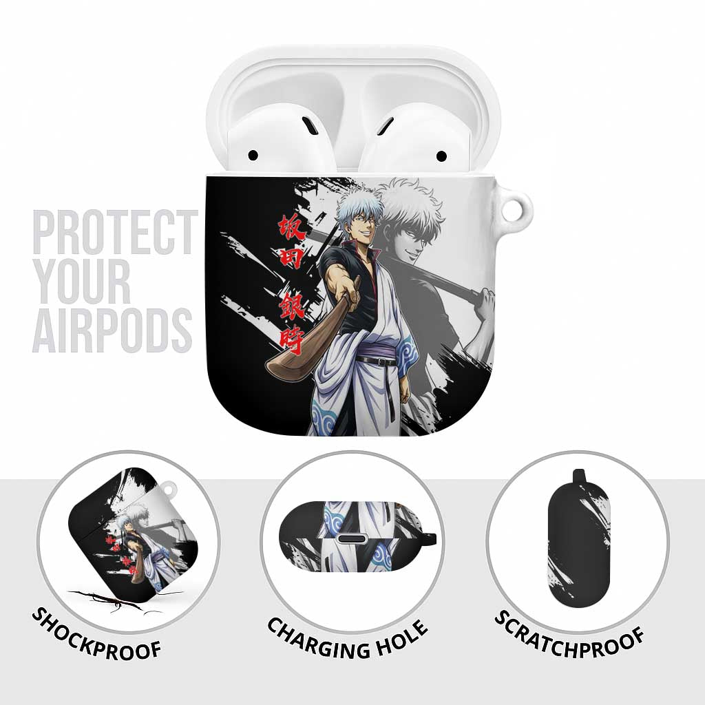 Gintoki Sakata AirPods Case Classic Samurai Brushstroke Style