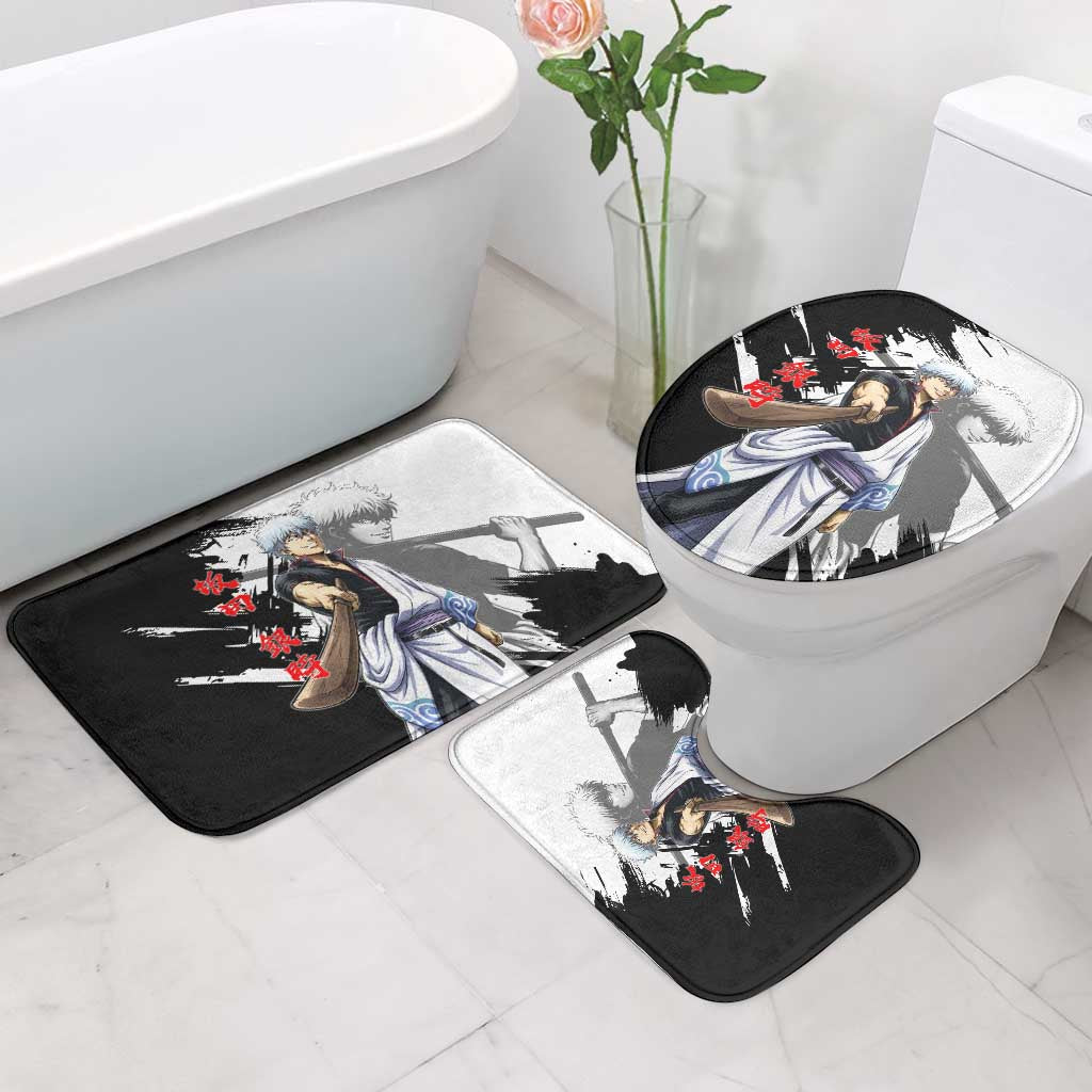 Gintoki Sakata Bathroom Set Classic Samurai Brushstroke Style