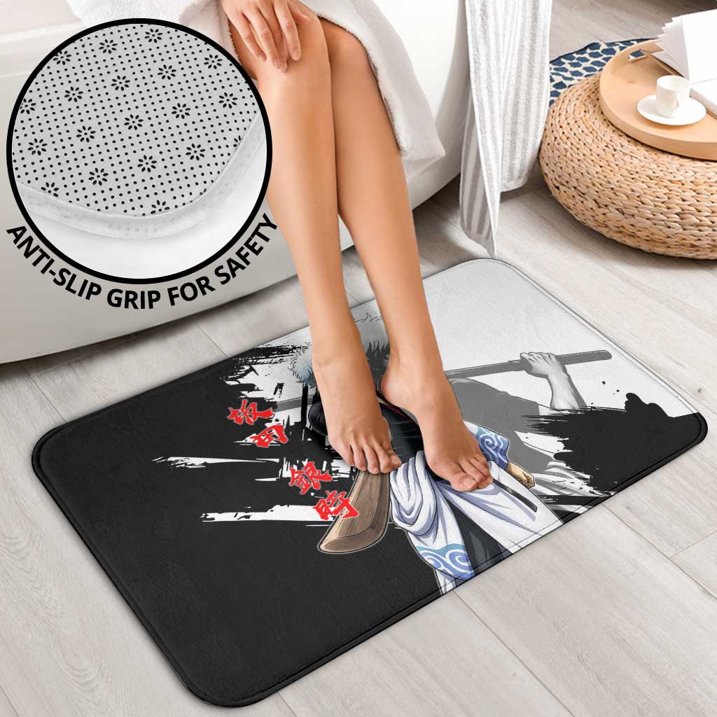 Gintoki Sakata Bathroom Set Classic Samurai Brushstroke Style