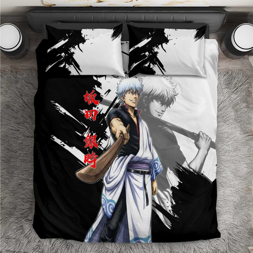 Gintoki Sakata Bedding Set Classic Samurai Brushstroke Style