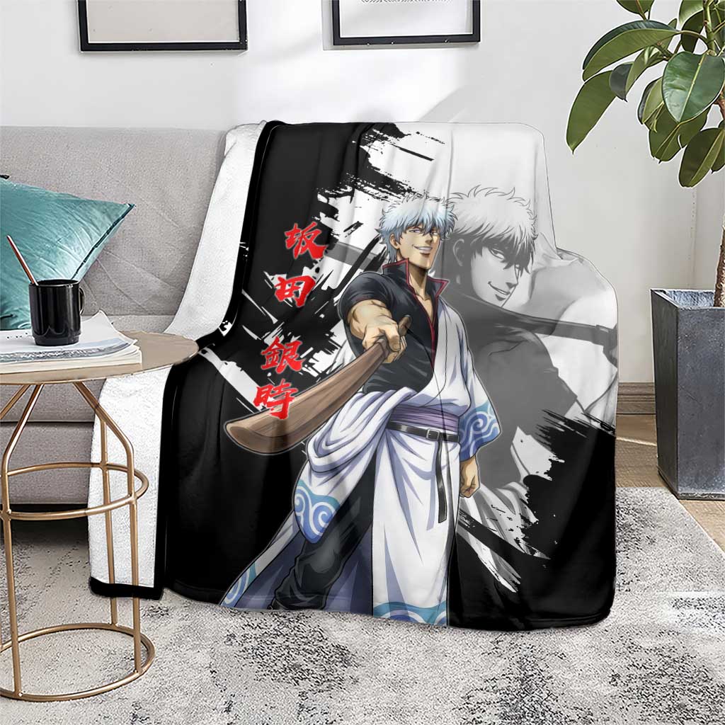 Gintoki Sakata Blanket Classic Samurai Brushstroke Style