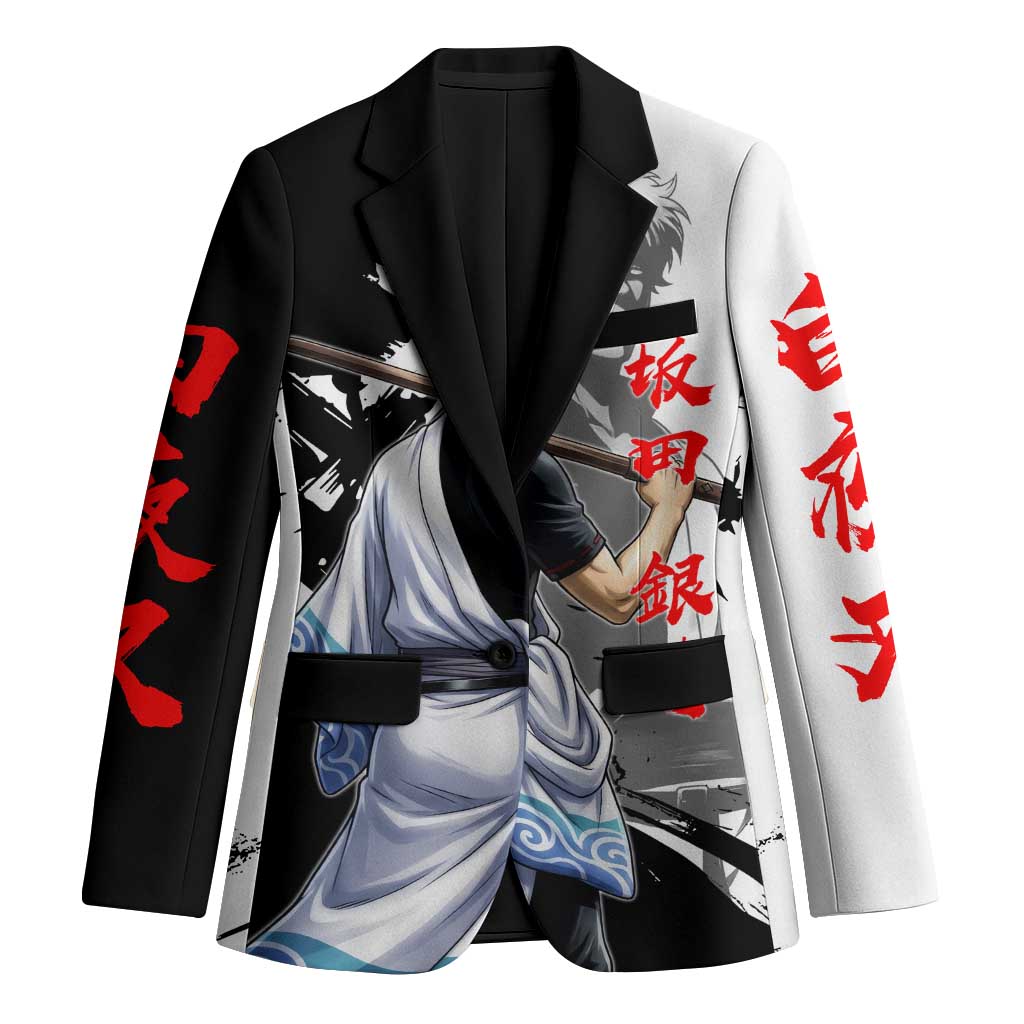 Gintoki Sakata Blazer Classic Samurai Brushstroke Style