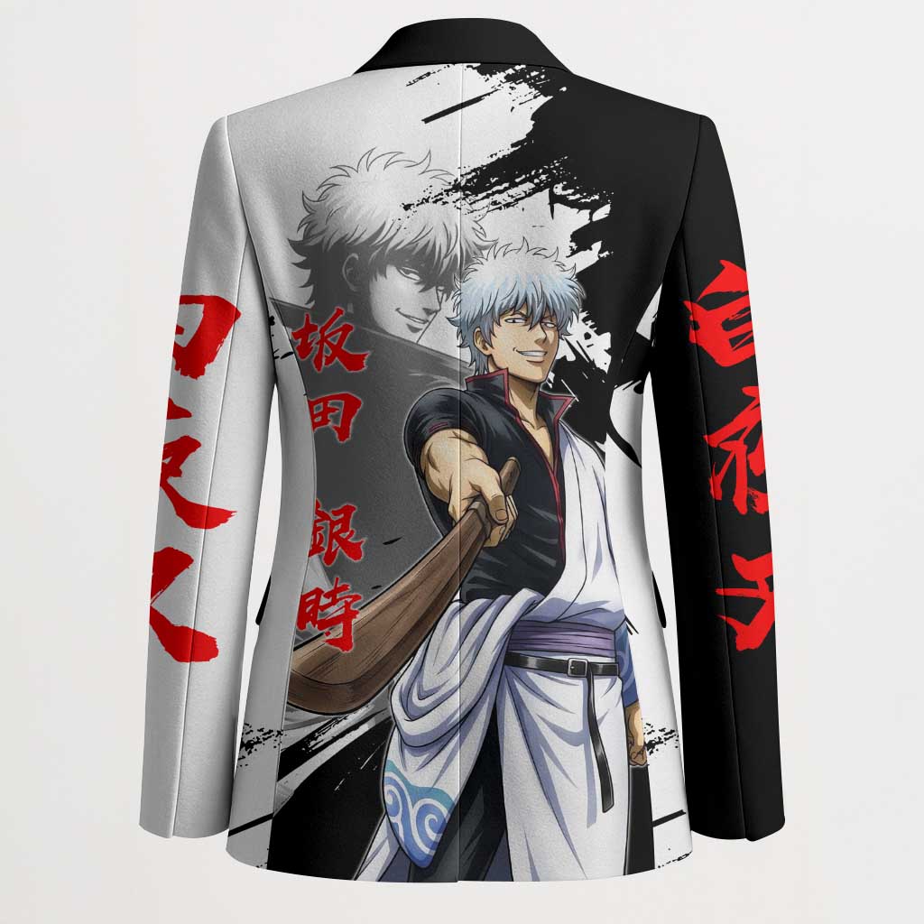 Gintoki Sakata Blazer Classic Samurai Brushstroke Style