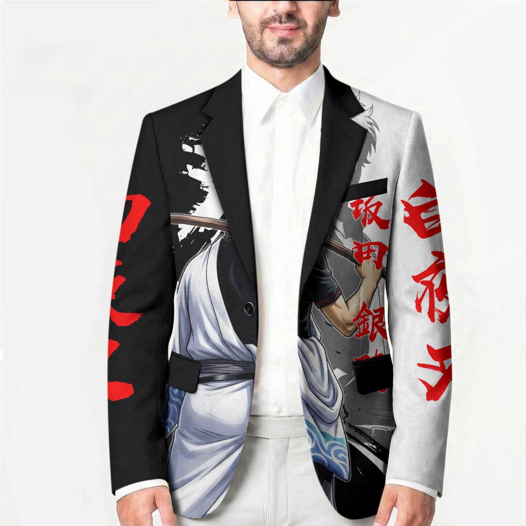 Gintoki Sakata Blazer Classic Samurai Brushstroke Style