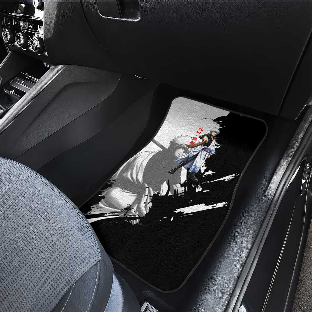 Gintoki Sakata Car Mats Classic Samurai Brushstroke Style