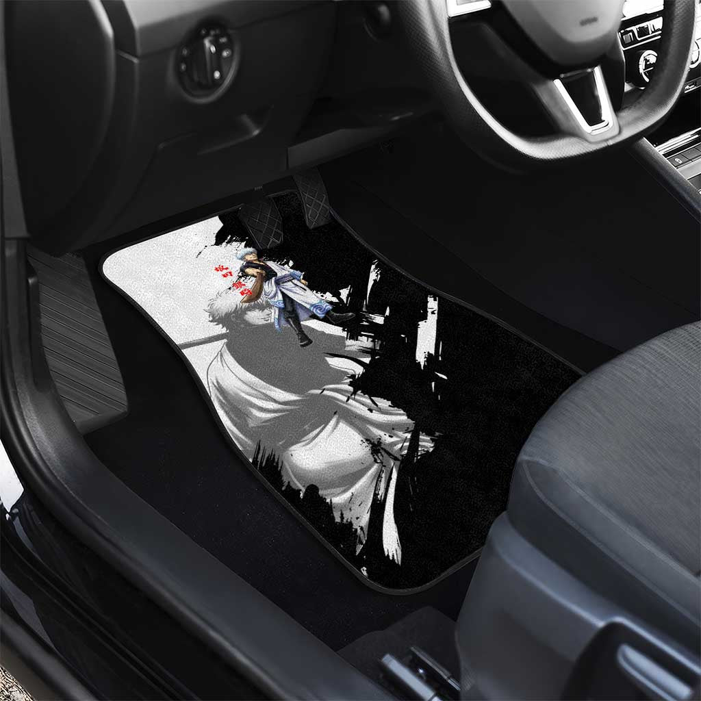 Gintoki Sakata Car Mats Classic Samurai Brushstroke Style
