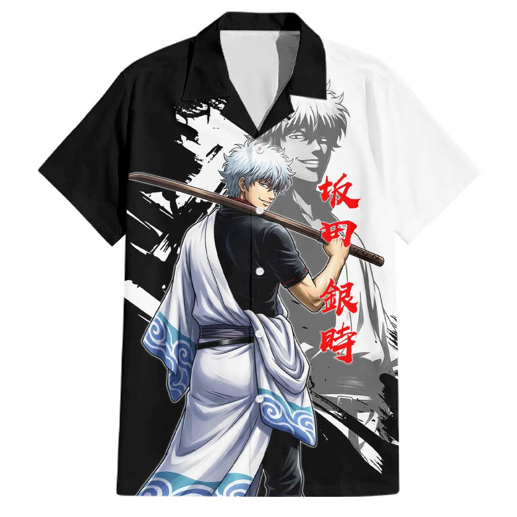 Gintoki Sakata Family Matching Mermaid Dress and Hawaiian Shirt Classic Samurai Brushstroke Style