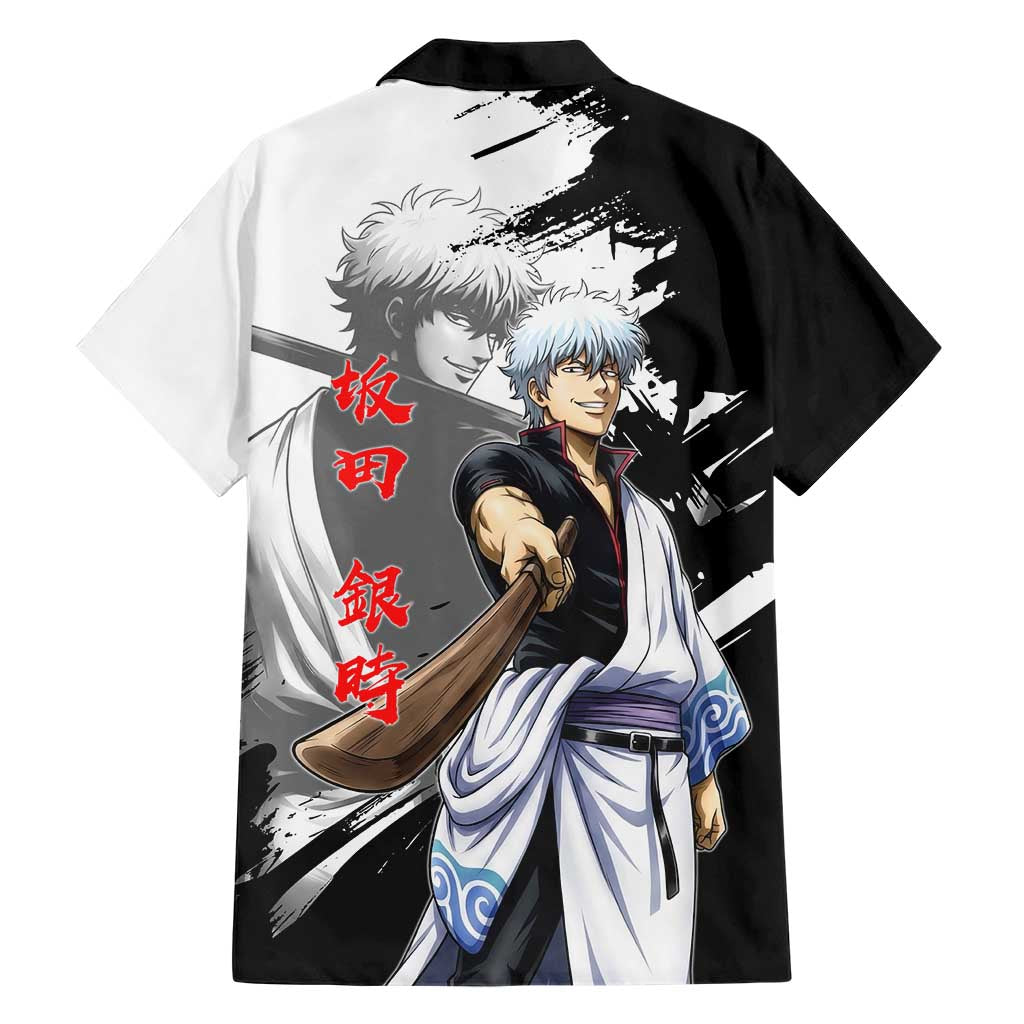Gintoki Sakata Family Matching Mermaid Dress and Hawaiian Shirt Classic Samurai Brushstroke Style