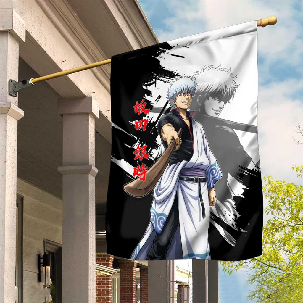 Gintoki Sakata Garden Flag Classic Samurai Brushstroke Style