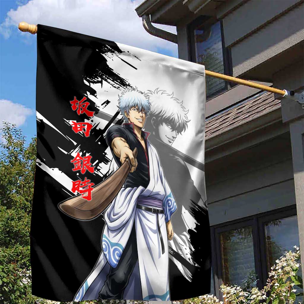 Gintoki Sakata Garden Flag Classic Samurai Brushstroke Style