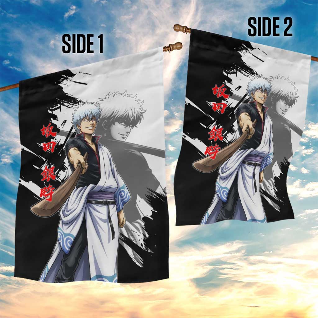 Gintoki Sakata Garden Flag Classic Samurai Brushstroke Style