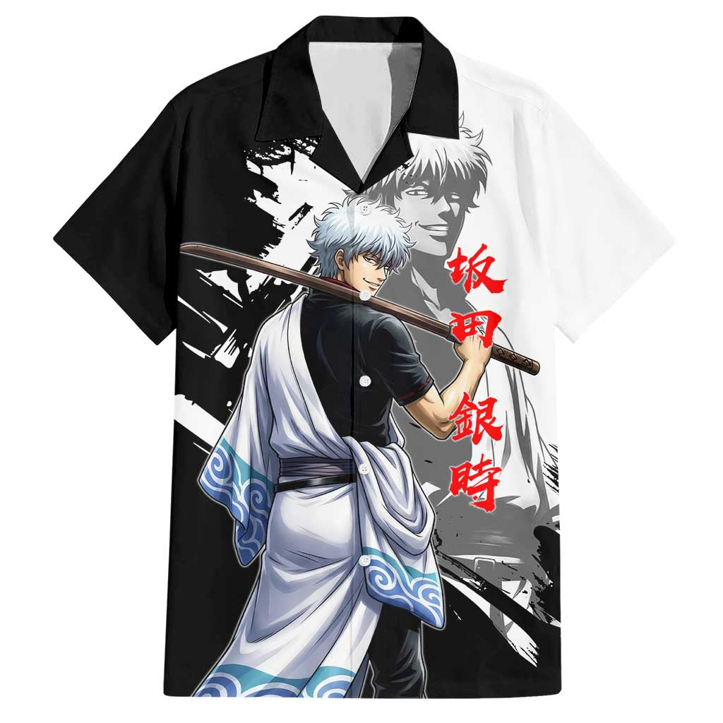 Gintoki Sakata Hawaiian Shirt Classic Samurai Brushstroke Style