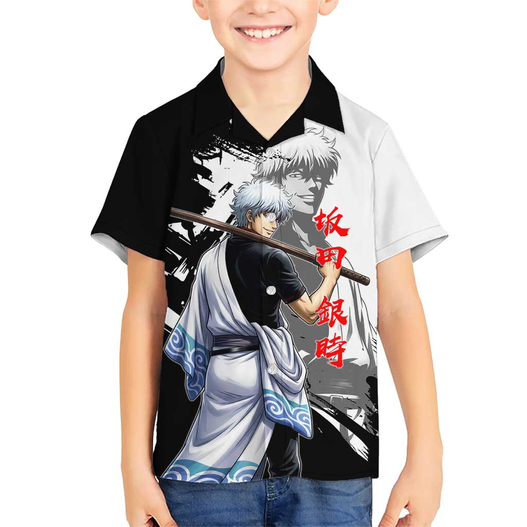 Gintoki Sakata Hawaiian Shirt Classic Samurai Brushstroke Style