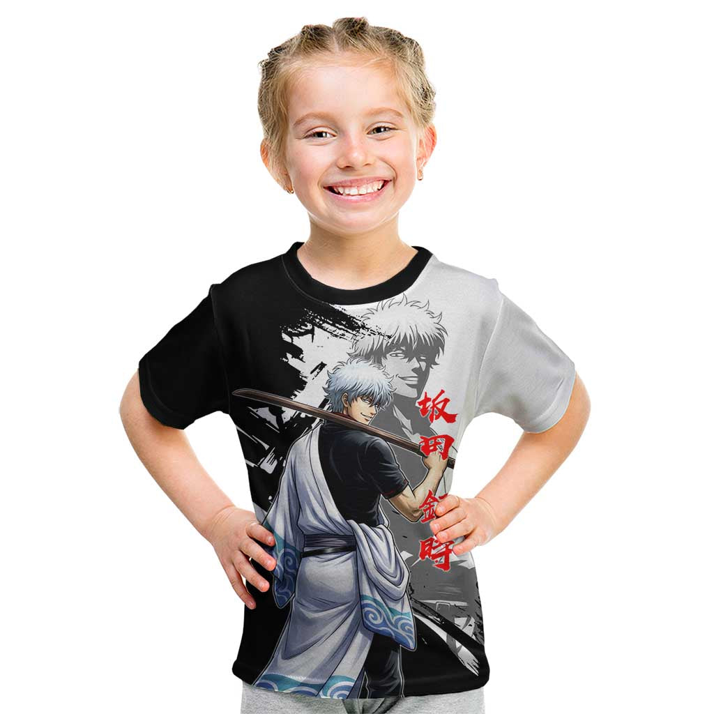Gintoki Sakata Kid T Shirt Classic Samurai Brushstroke Style