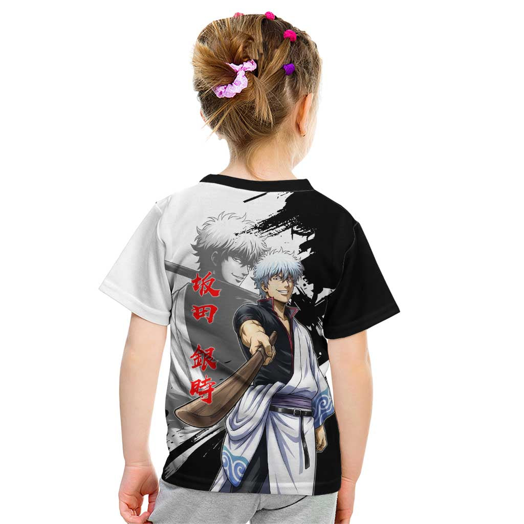 Gintoki Sakata Kid T Shirt Classic Samurai Brushstroke Style