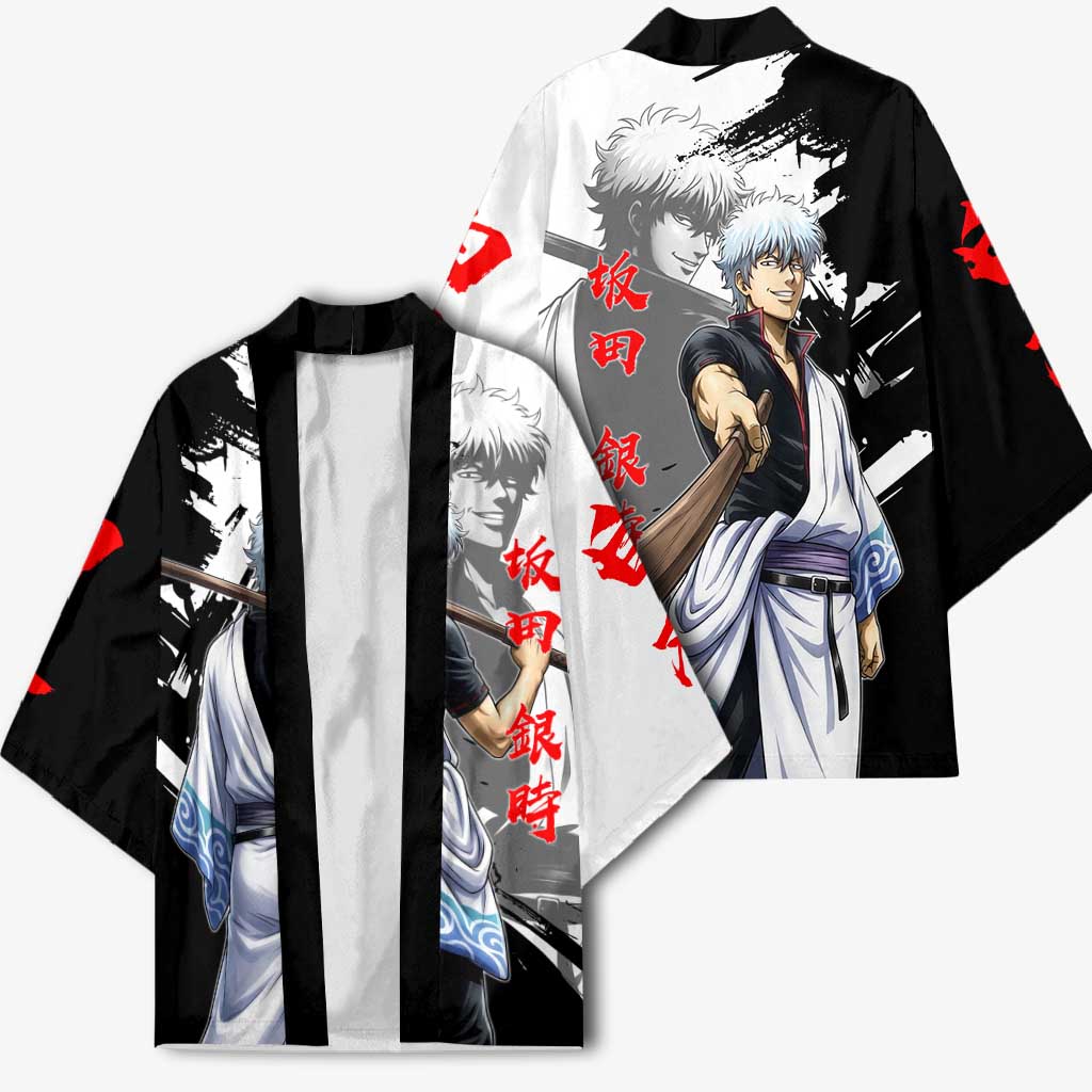 Gintoki Sakata Kimono Classic Samurai Brushstroke Style