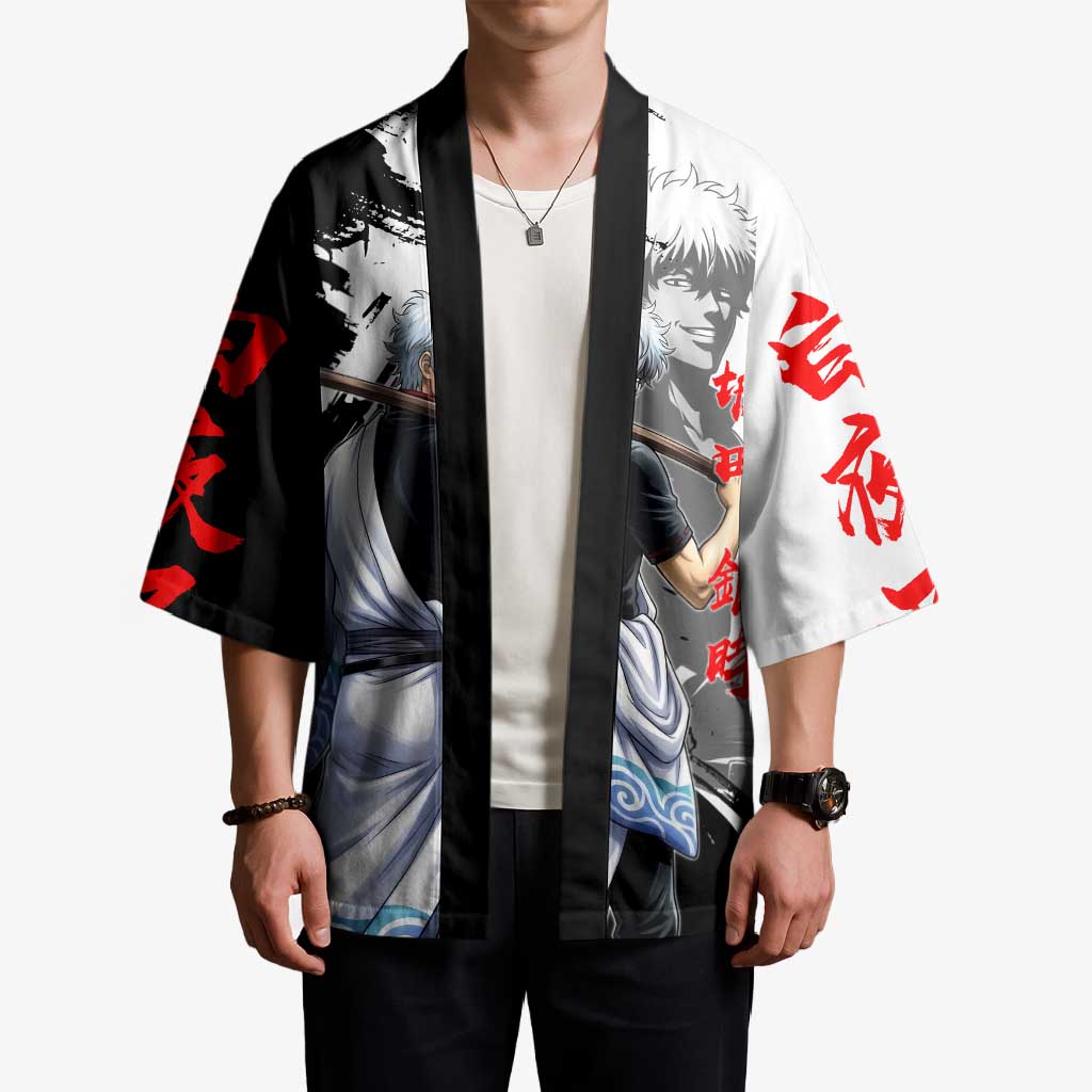 Gintoki Sakata Kimono Classic Samurai Brushstroke Style