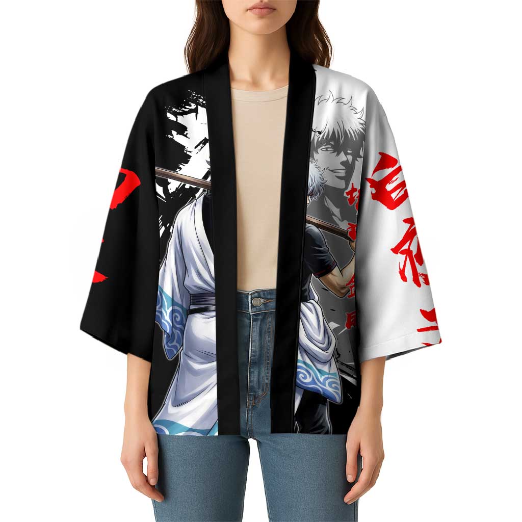 Gintoki Sakata Kimono Classic Samurai Brushstroke Style