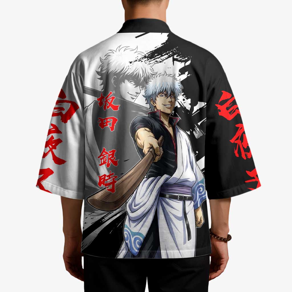 Gintoki Sakata Kimono Classic Samurai Brushstroke Style