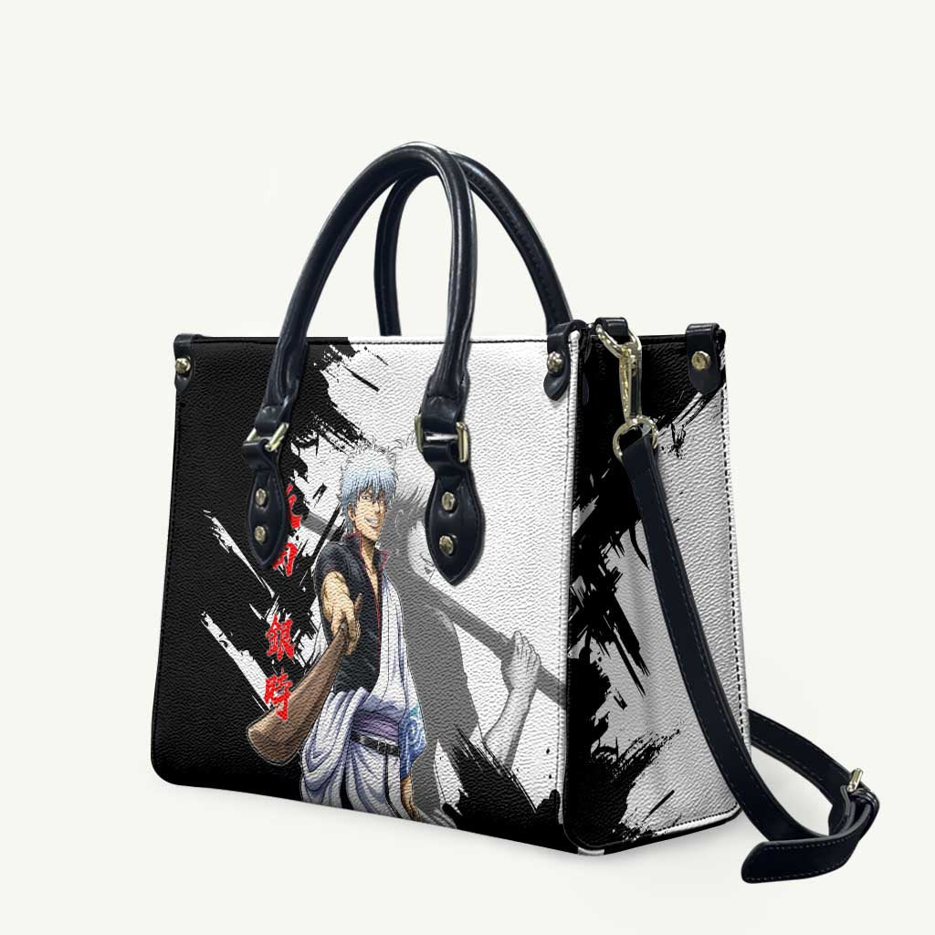 Gintoki Sakata Leather Bag Classic Samurai Brushstroke Style