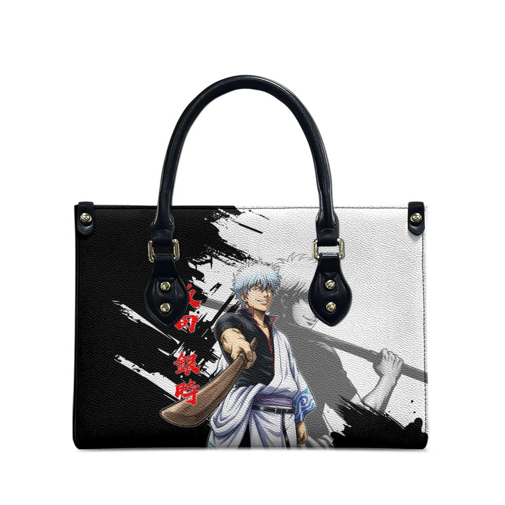 Gintoki Sakata Leather Bag Classic Samurai Brushstroke Style