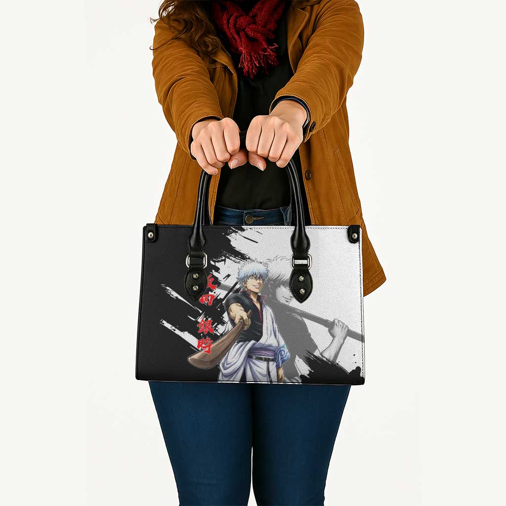 Gintoki Sakata Leather Bag Classic Samurai Brushstroke Style