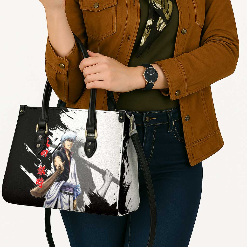 Gintoki Sakata Leather Bag Classic Samurai Brushstroke Style