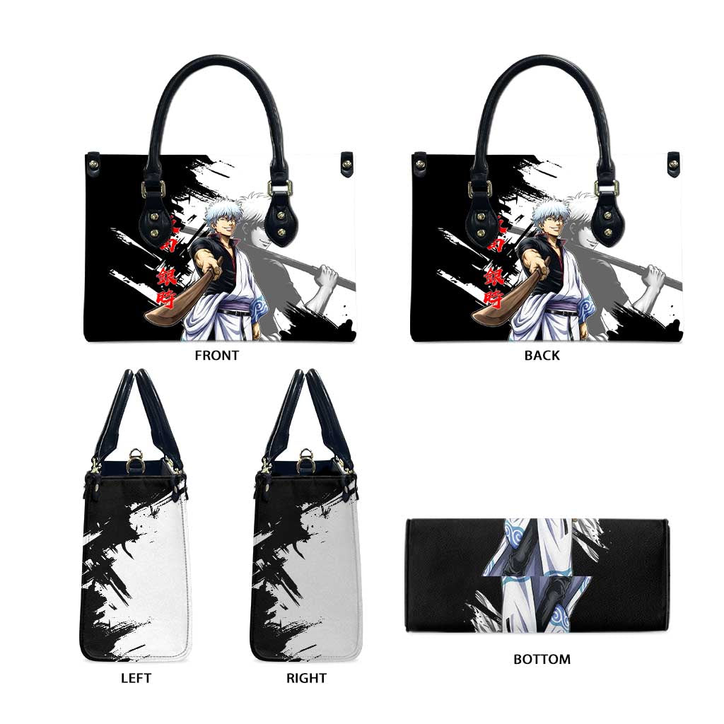 Gintoki Sakata Leather Bag Classic Samurai Brushstroke Style
