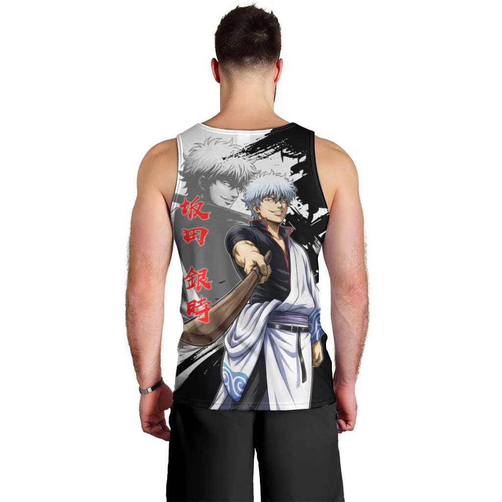 Gintoki Sakata Men Tank Top Classic Samurai Brushstroke Style
