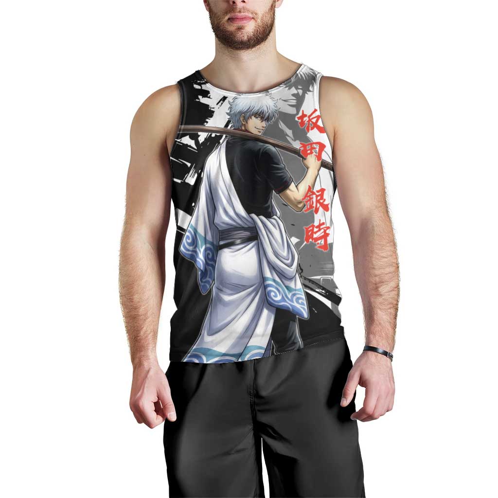 Gintoki Sakata Men Tank Top Classic Samurai Brushstroke Style