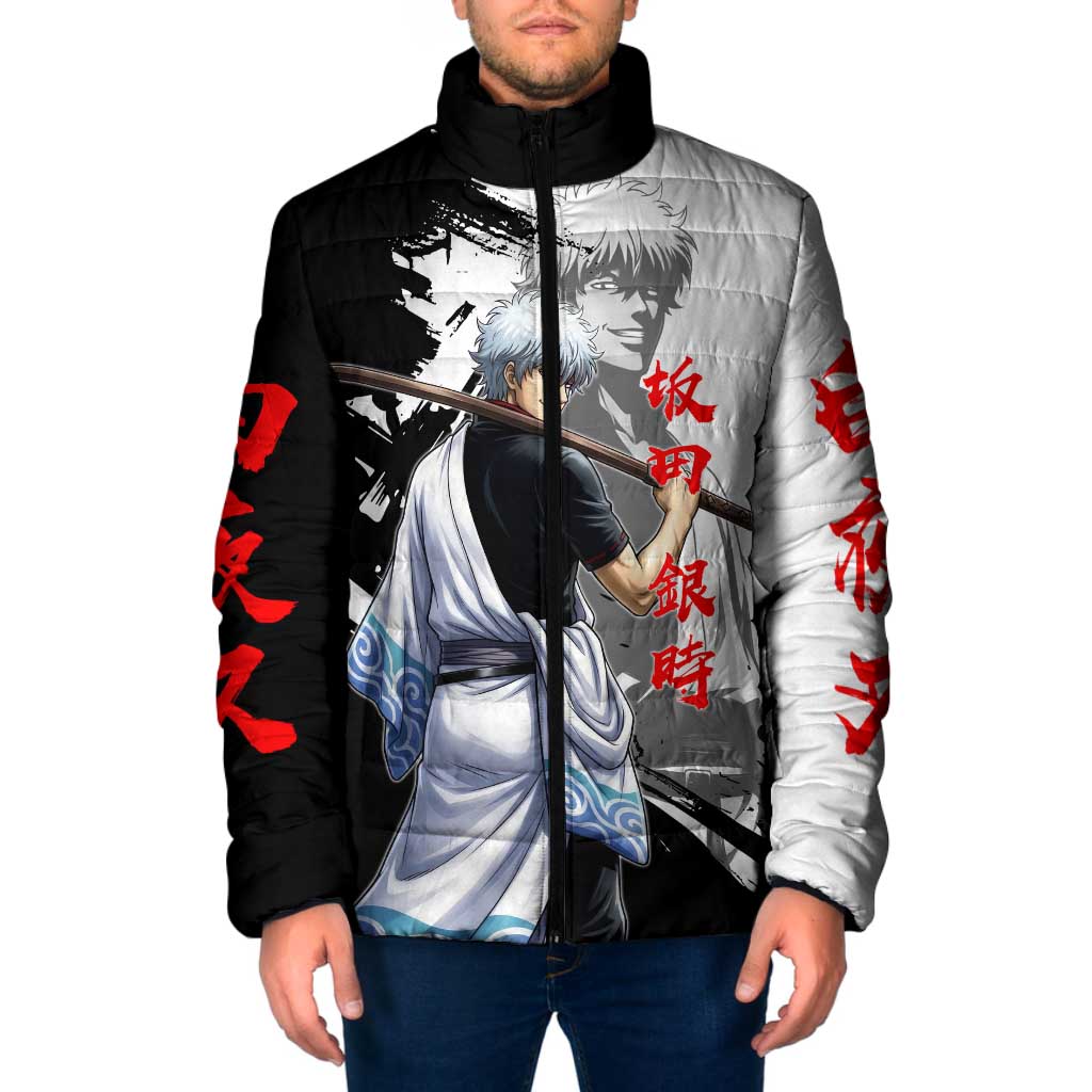 Gintoki Sakata Padded Jacket Classic Samurai Brushstroke Style