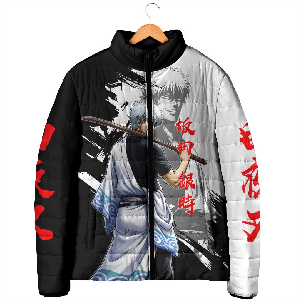 Gintoki Sakata Padded Jacket Classic Samurai Brushstroke Style