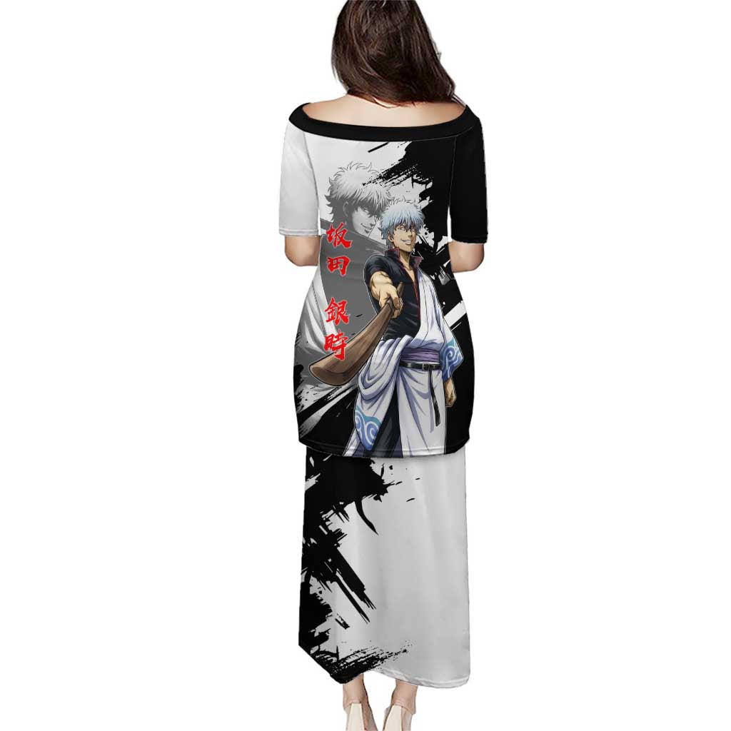 Gintoki Sakata Puletasi Classic Samurai Brushstroke Style