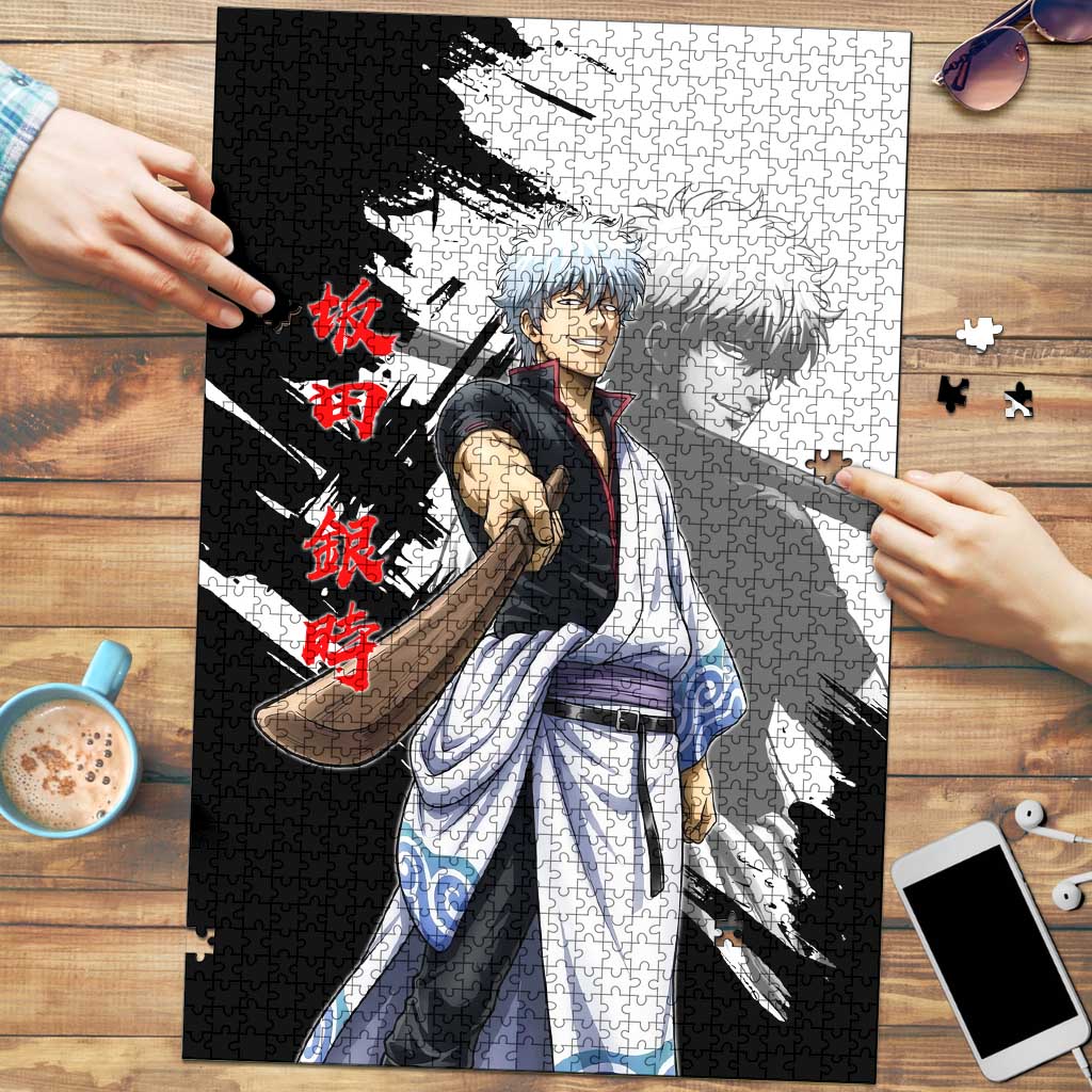 Gintoki Sakata Puzzle Classic Samurai Brushstroke Style