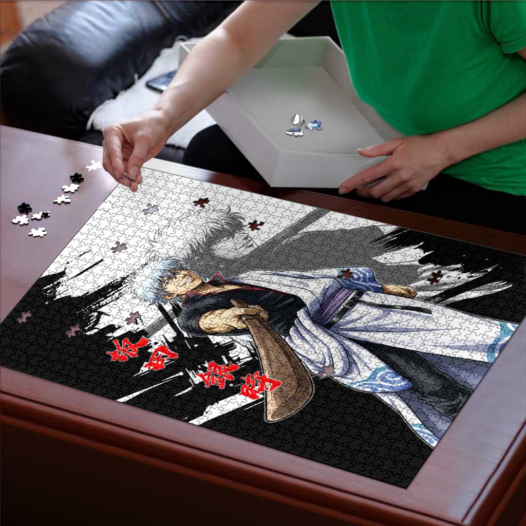 Gintoki Sakata Puzzle Classic Samurai Brushstroke Style