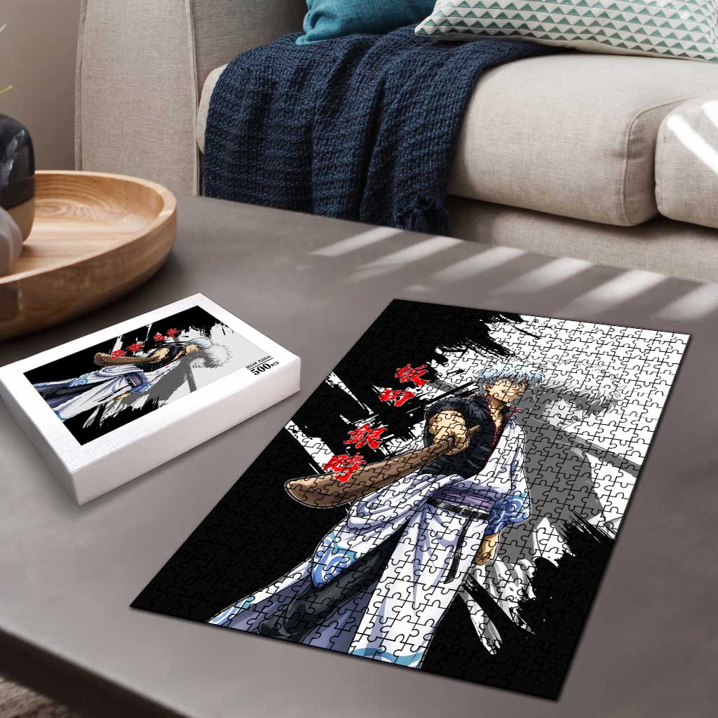 Gintoki Sakata Puzzle Classic Samurai Brushstroke Style