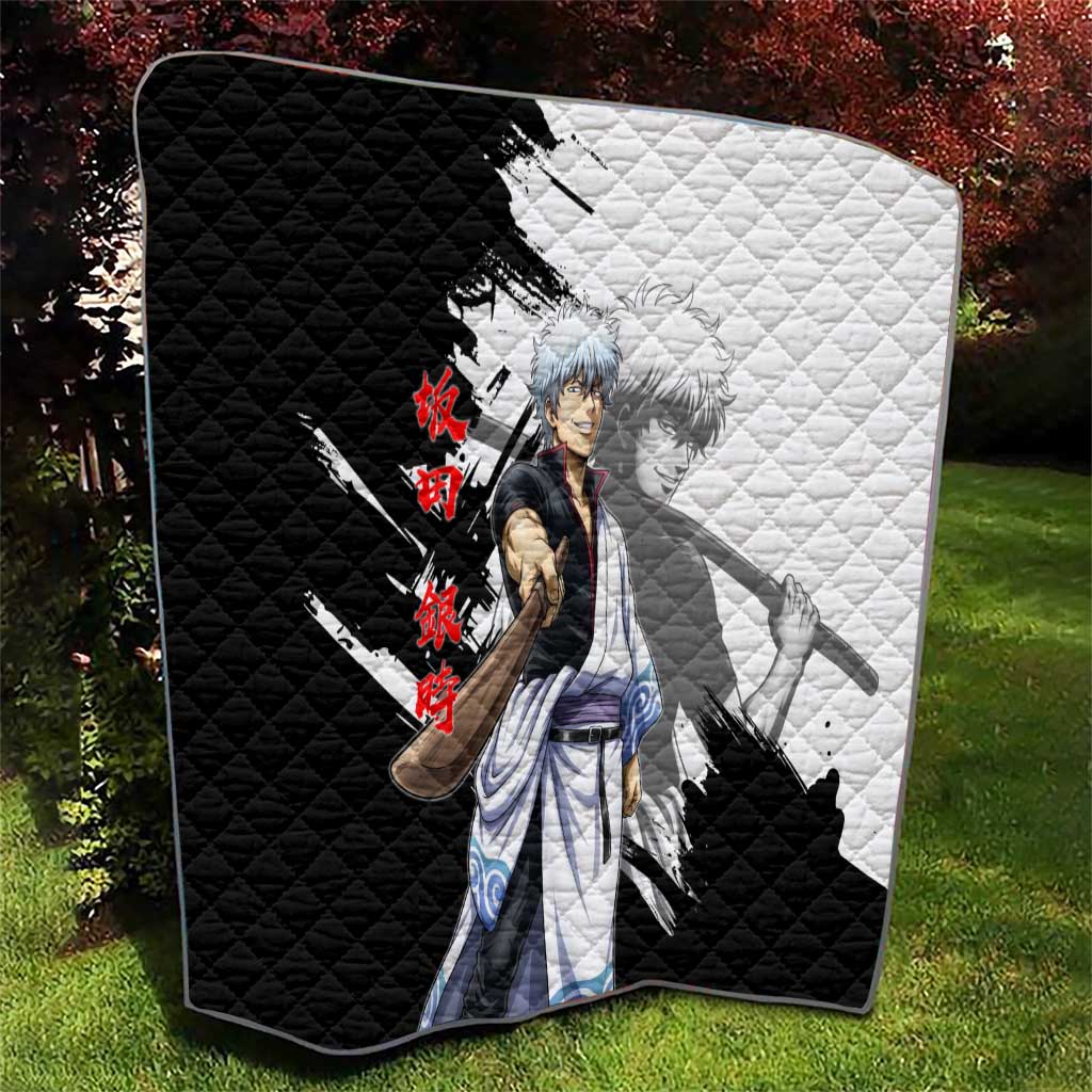 Gintoki Sakata Quilt Classic Samurai Brushstroke Style