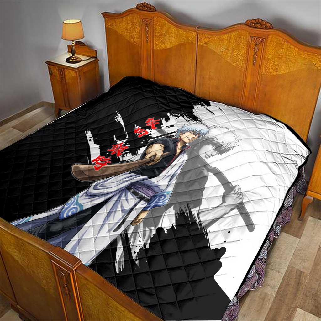 Gintoki Sakata Quilt Classic Samurai Brushstroke Style