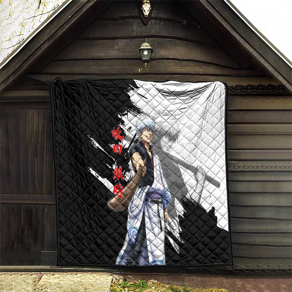 Gintoki Sakata Quilt Classic Samurai Brushstroke Style