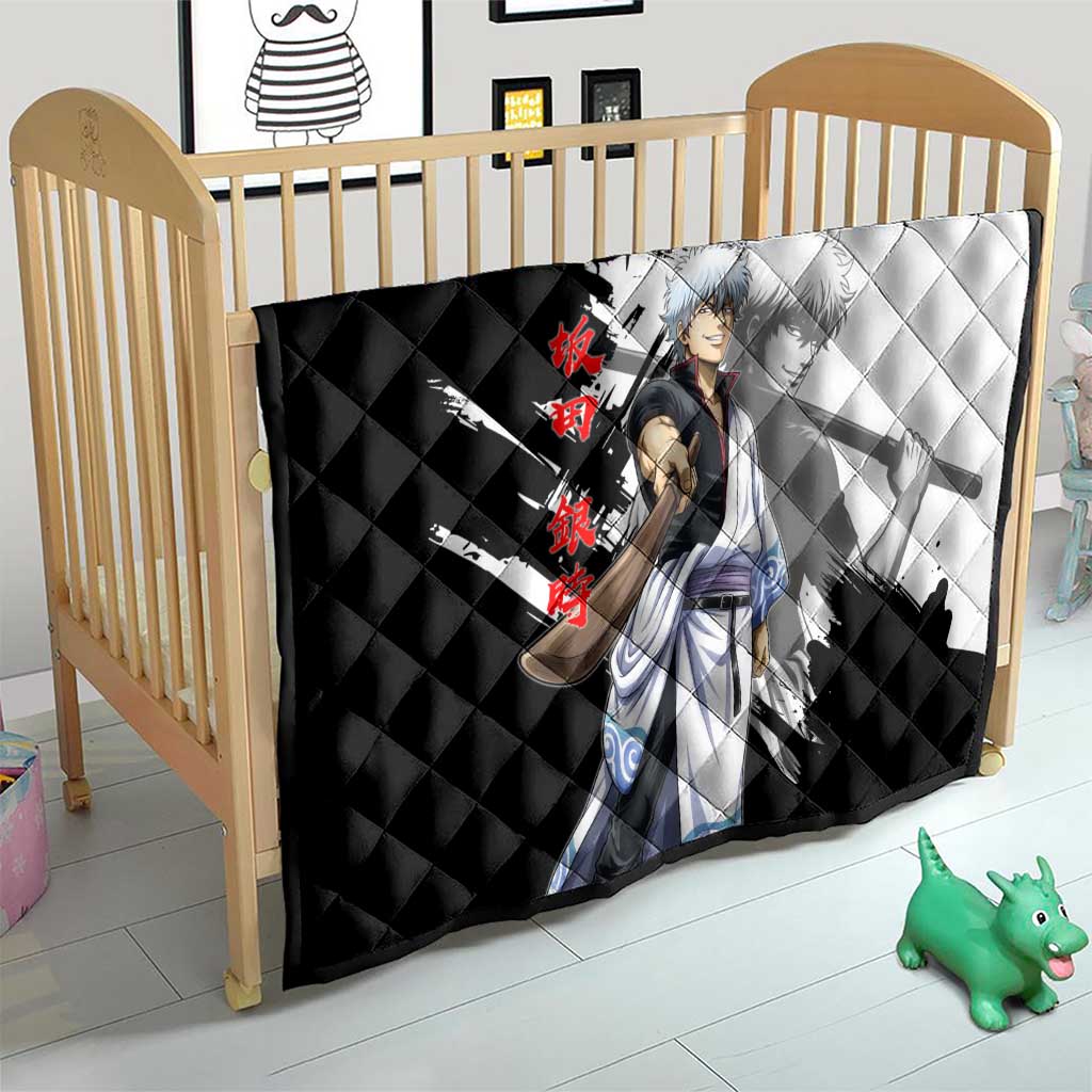Gintoki Sakata Quilt Classic Samurai Brushstroke Style