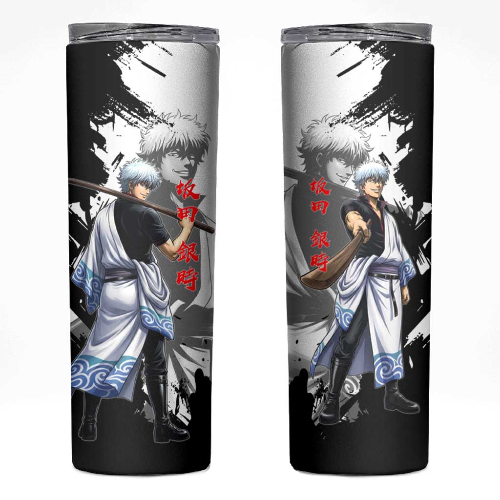 Gintoki Sakata Skinny Tumbler Classic Samurai Brushstroke Style