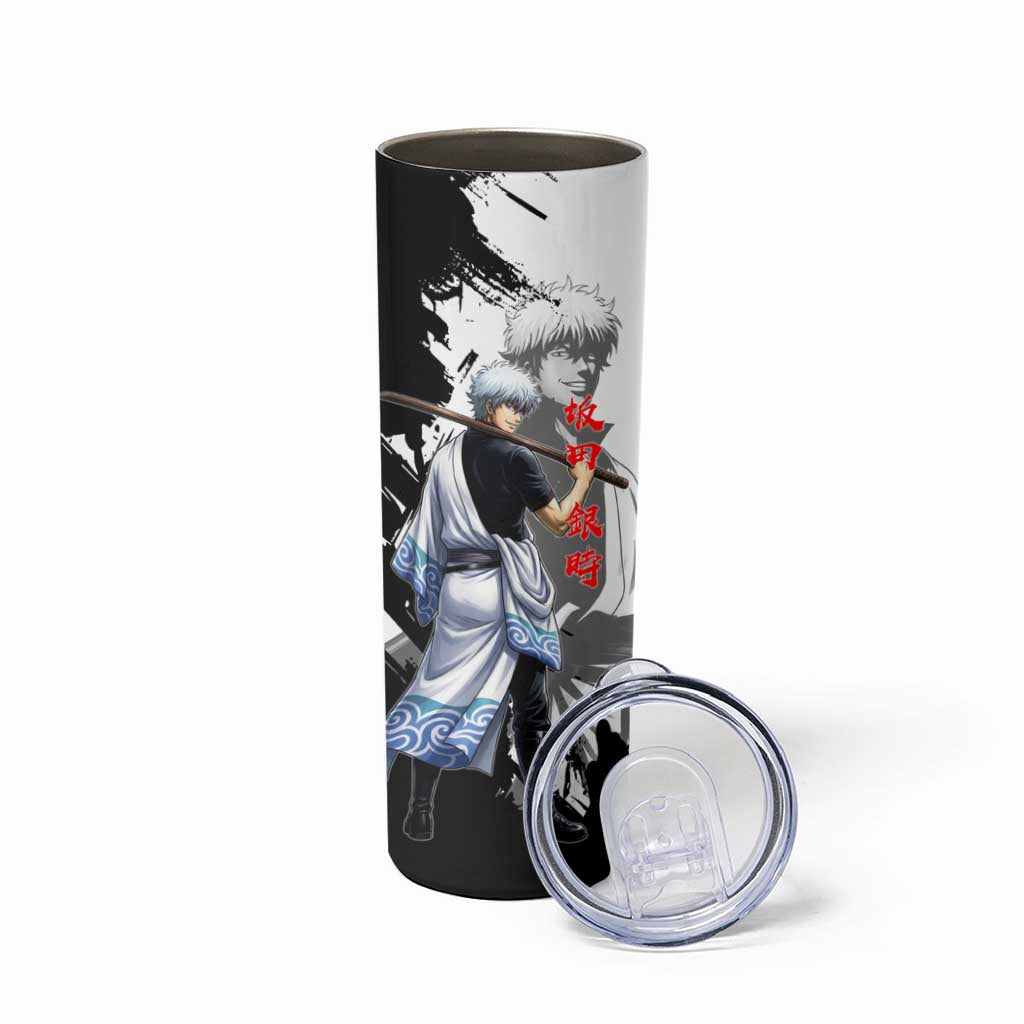 Gintoki Sakata Skinny Tumbler Classic Samurai Brushstroke Style